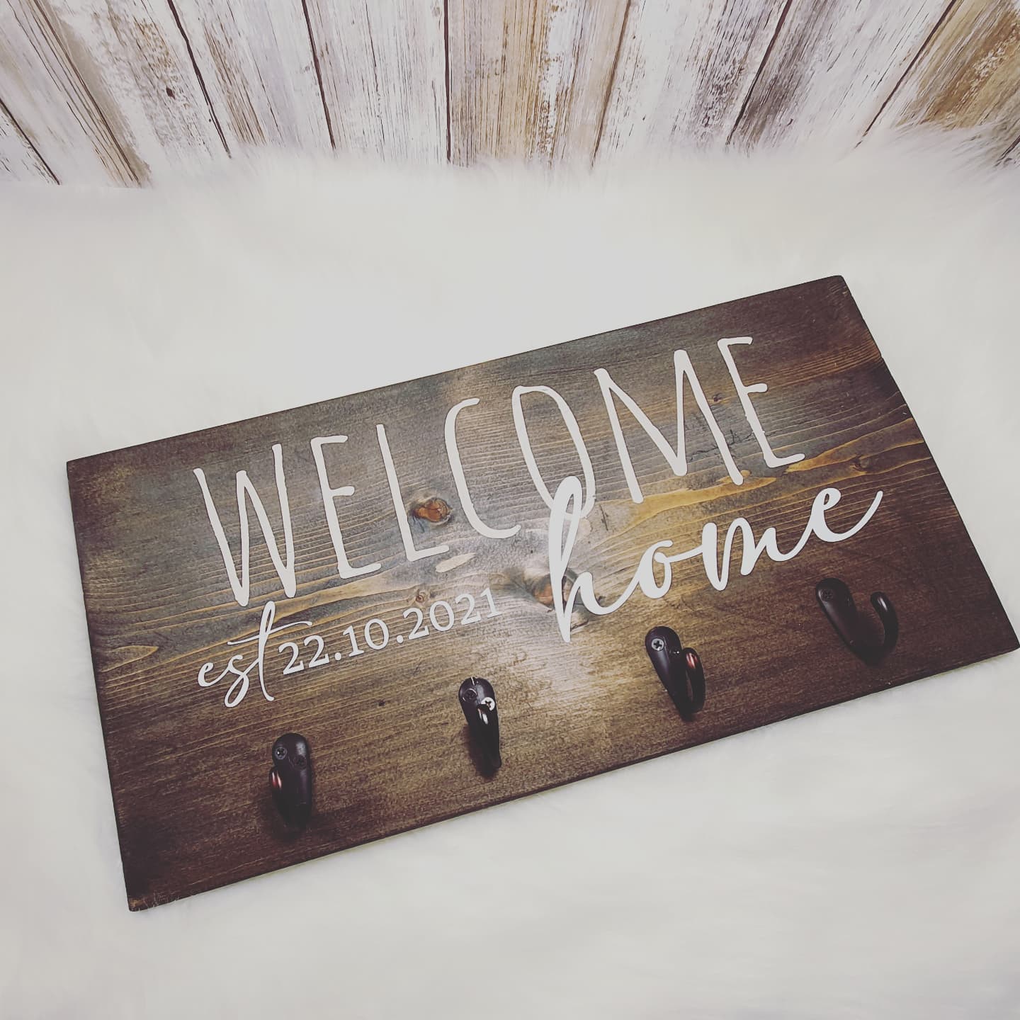 Home- Welcome home key holder