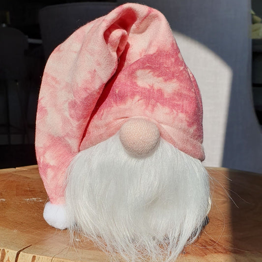 Gnome - tie dye pink on pink