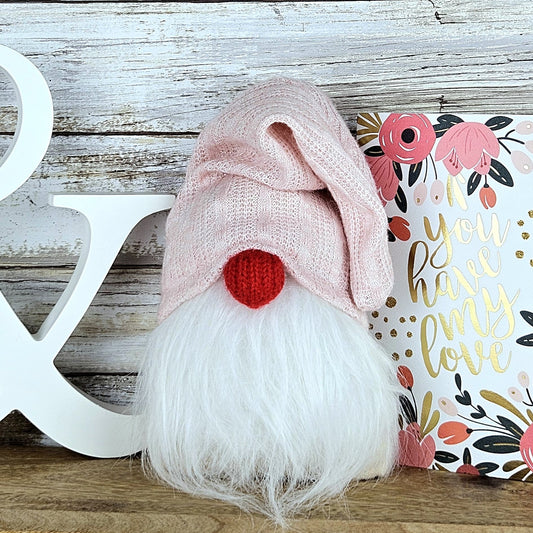 Gnome -pink knit