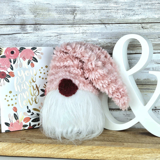 Gnome -fluffy pink