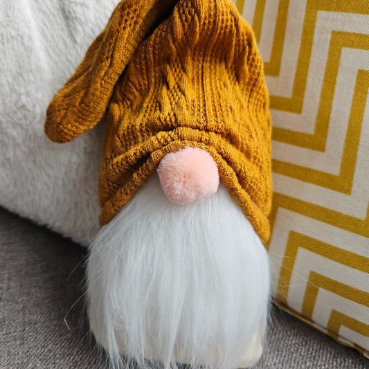 Gnome - fall yellow knit