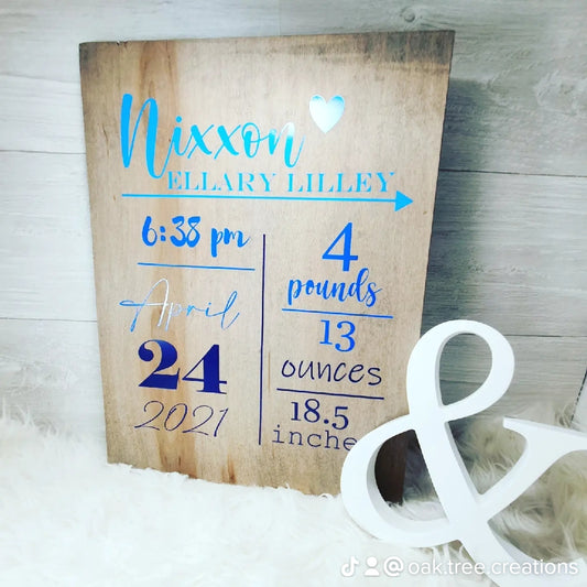 Sign - Baby announcement